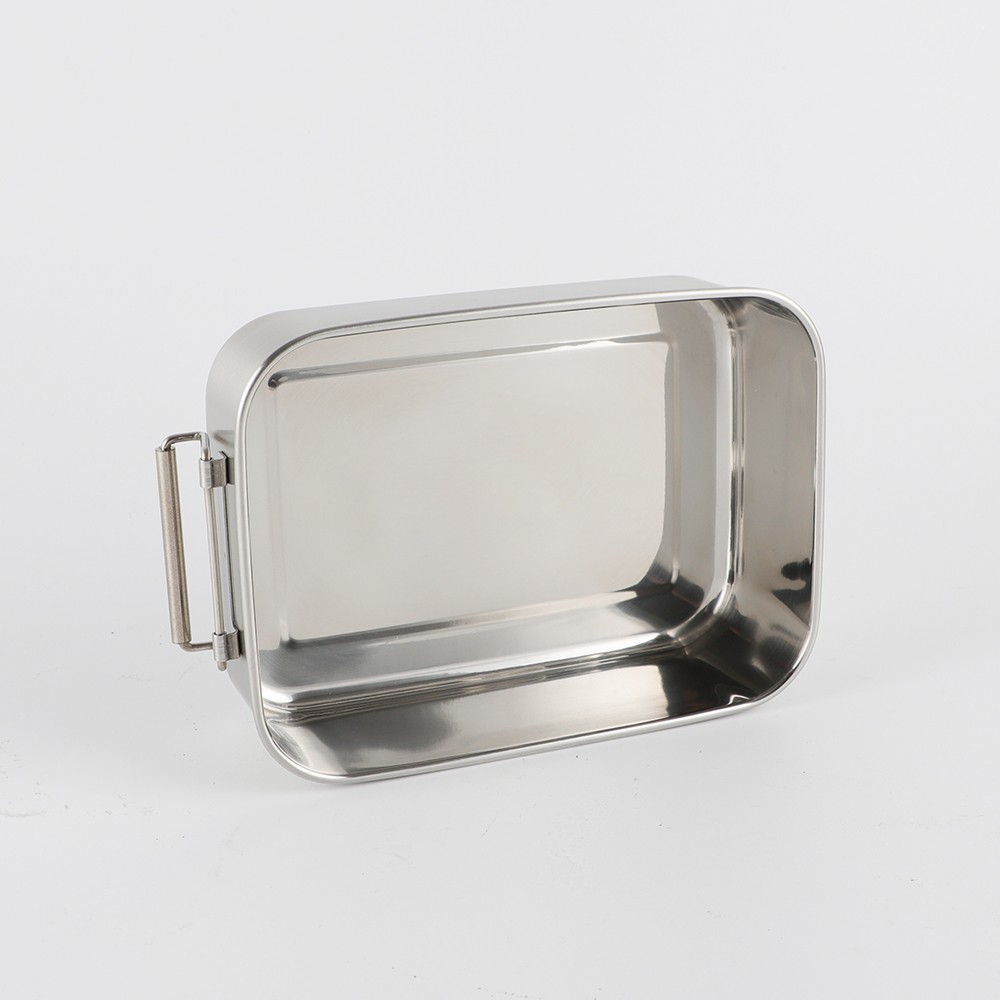 Flat Lid Stainless Steel Lunch Box without Buckle/with Buckle - nicety