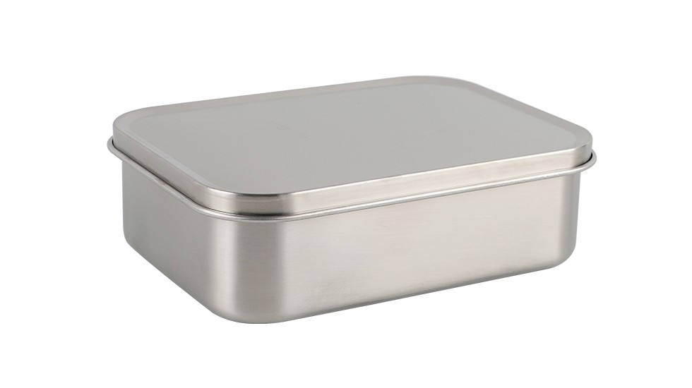 Flat Lid Stainless Steel Lunch Box without Buckle/with Buckle - nicety