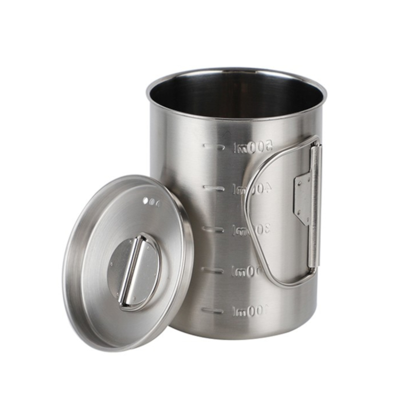 Camping Cup with Folding Handle - nicety