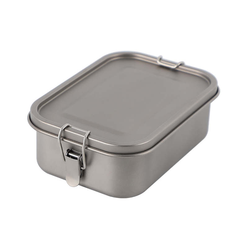 Lightweight Sealed Titanium Lunch Box with Buckle - nicety