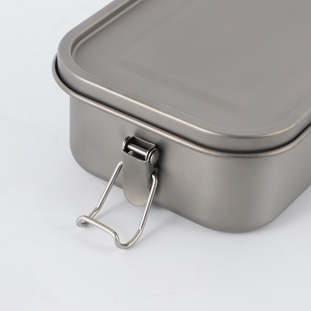 Lightweight Sealed Titanium Lunch Box with Buckle - nicety