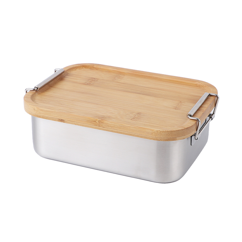 Flat Lid Stainless Steel Lunch Box without Buckle/with Buckle - nicety