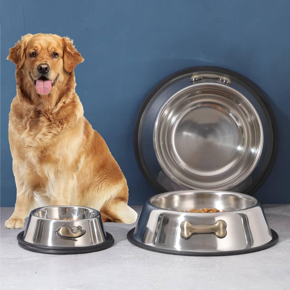 Indoor / Outdoor Elevated Dog Bowl Set with High Quality Stainless Steel  Bowls