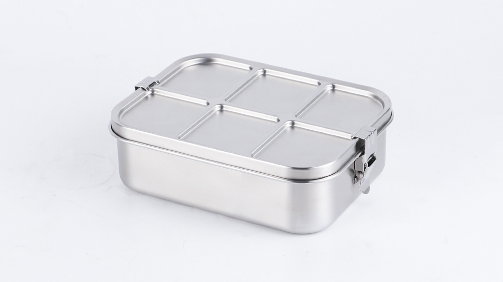 Stainless Steel LEAK-RESISTANT COMPARTMENTS Lunch Box Eco Friendly ...